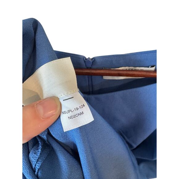 MM LAFLEUR The Nisa Dress Size 3X EUC $195 MSRP Career Office Sheath Blue - Picture 11 of 12